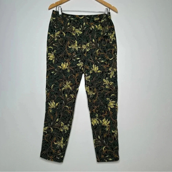 ZARA Women’s Tropical Print High Rise Ankle Pants Size Medium - Picture 7 of 9